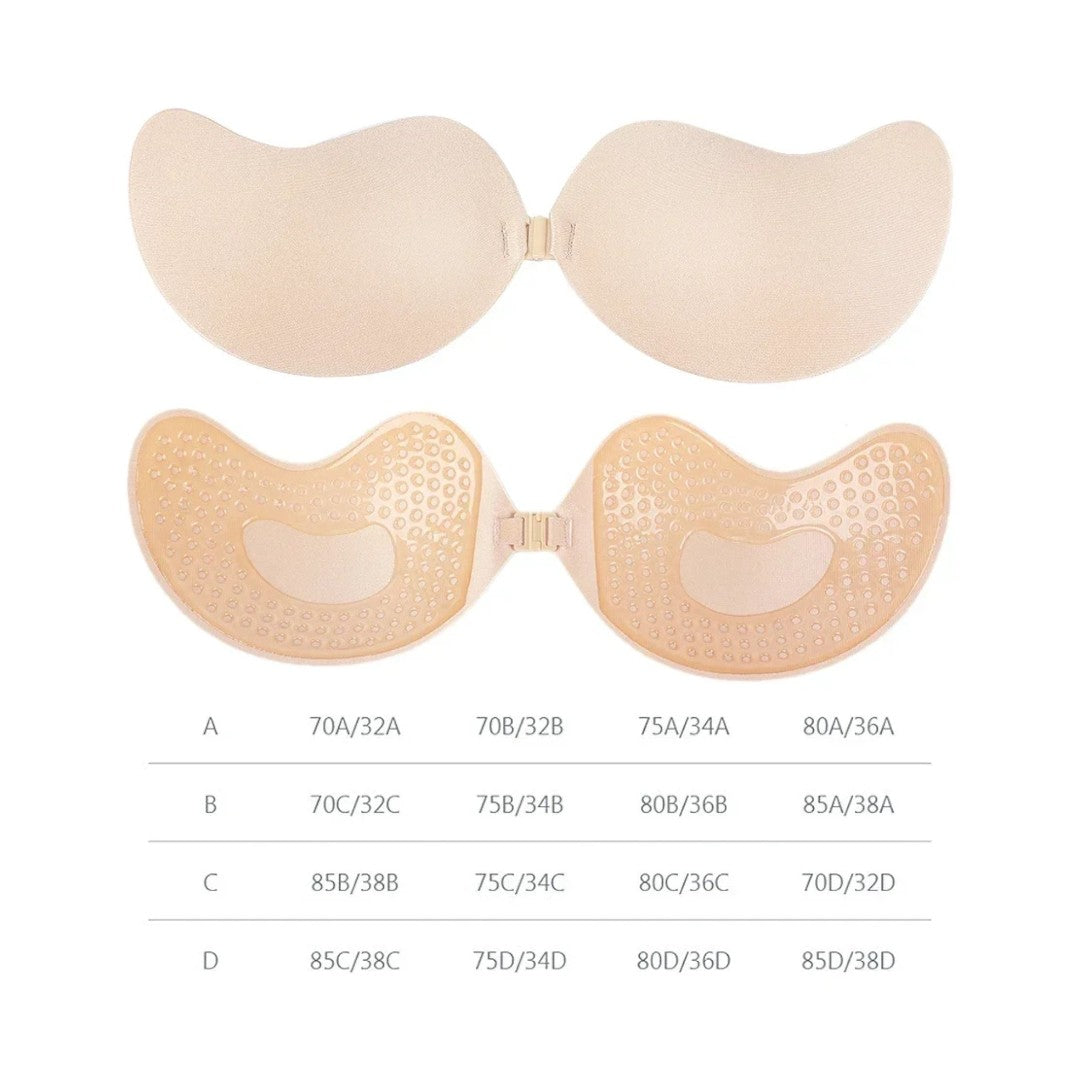 Airzzy Allure™ Önden Klipsli Push-up Özellikli Askısız Gögüs Dikleştirici Sütyen