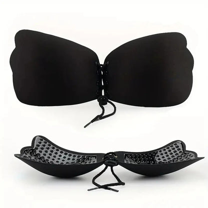 Airzzy Allure™ Önden İpli Push-up Özellikli Askısız Göğüs Dikleştirici Sütyen